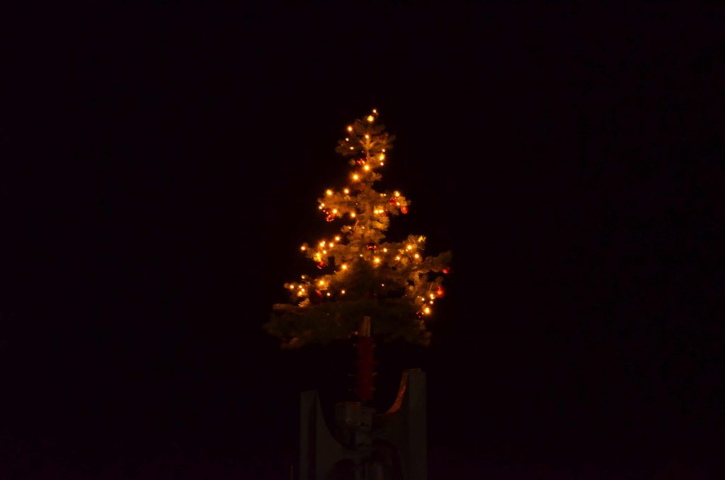 Weihnachtsbaum der Feuerwehr Bad Bocklet